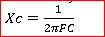 capacitive reactance equation