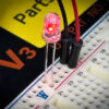 LED red LED 5mm (Water Clear to Red)