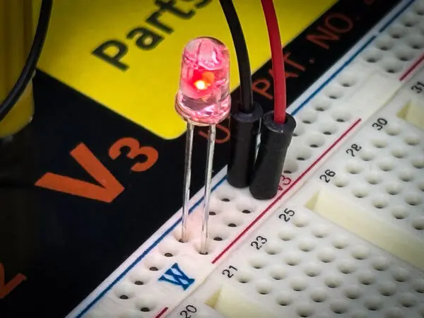 LED red LED 5mm (Water Clear to Red)