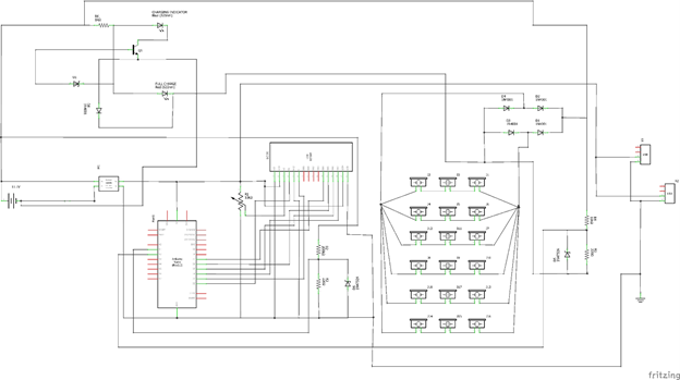 The complete circuit diagram (schematic view)