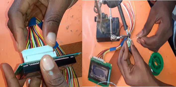 Soldering and Connecting the LCD