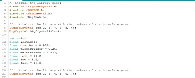 Arduino sketch