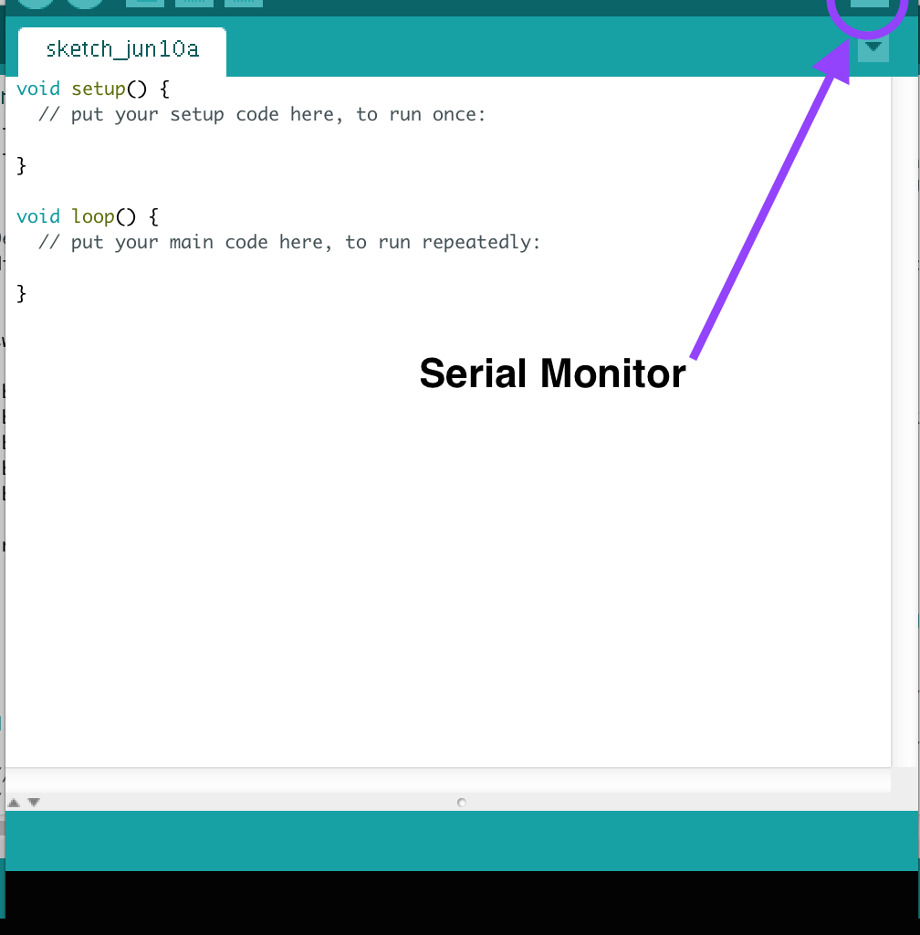 Opening the serial monitor in Arduino IDE