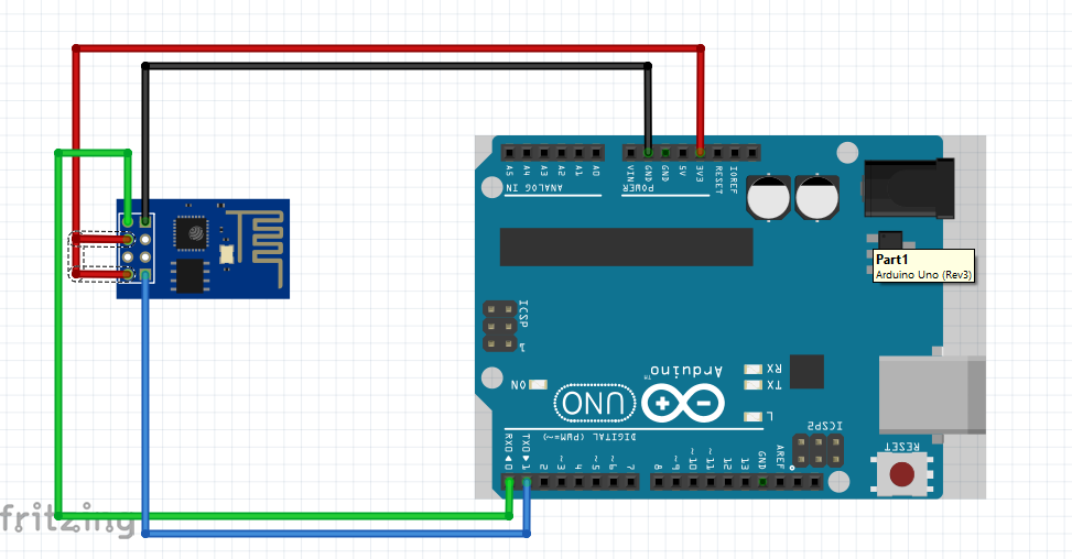 Arduino with ESP8266-01 hardware serial connection