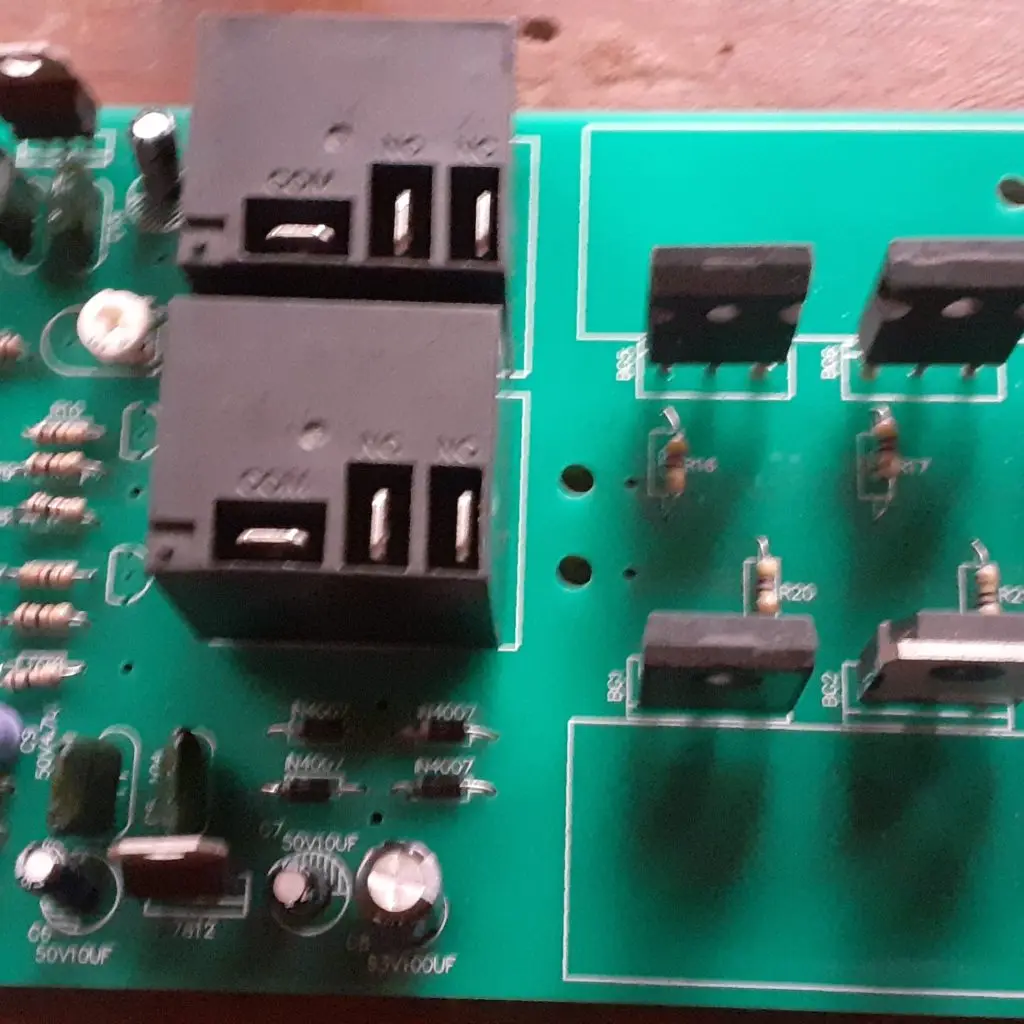 The assembly of the components on the PCB