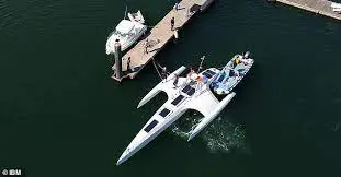 Robotic Mayflower ship arrives at Plymouth Rock without crew.