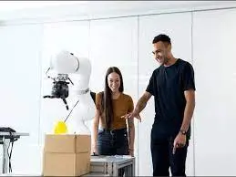 Robots are guided by humans in the loop.