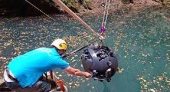 At the world’s deepest cave pit, a robot aids researchers in breaking a record.