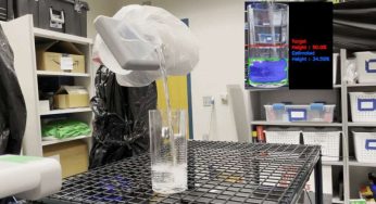educating a robot to identify and pour water