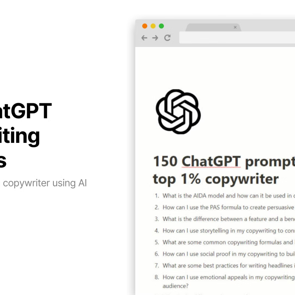 doing copywrite with ChatGPT