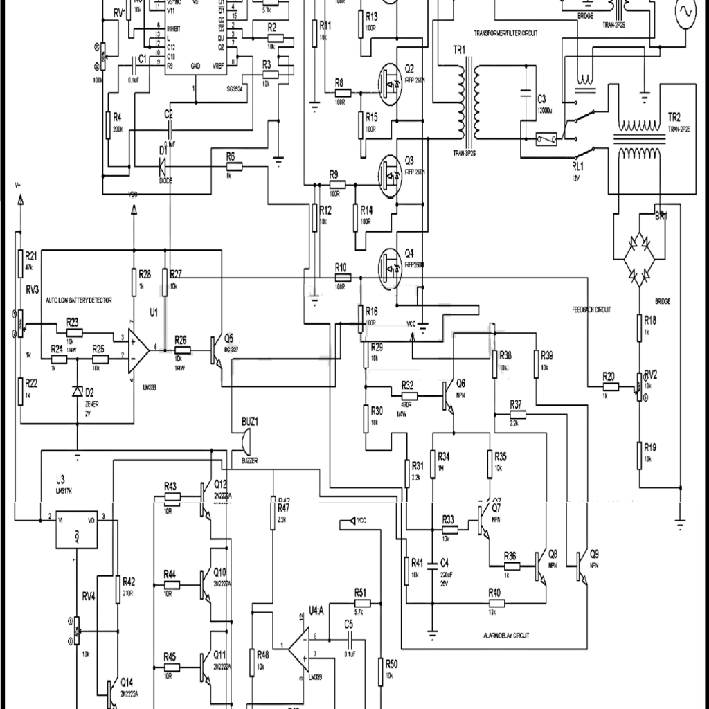 Solar based inverter circuit diagram