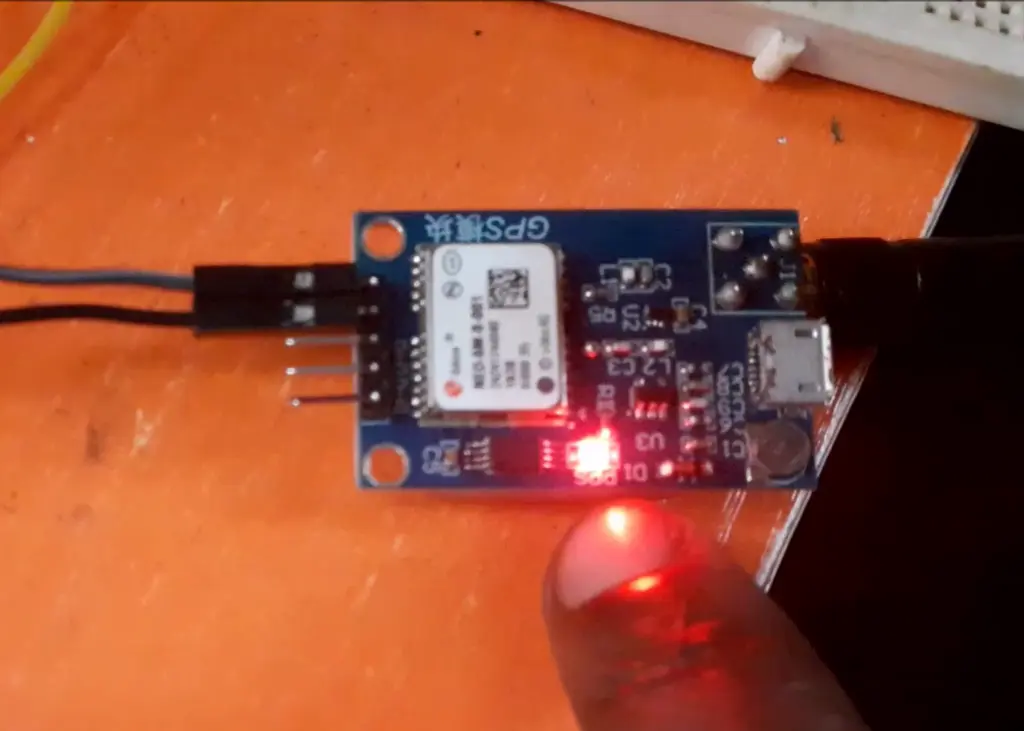smart walking stick: the GPS module