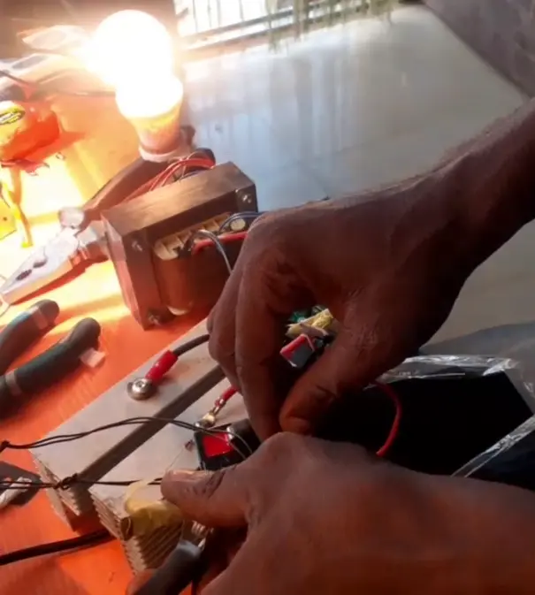 First test of the inverter design