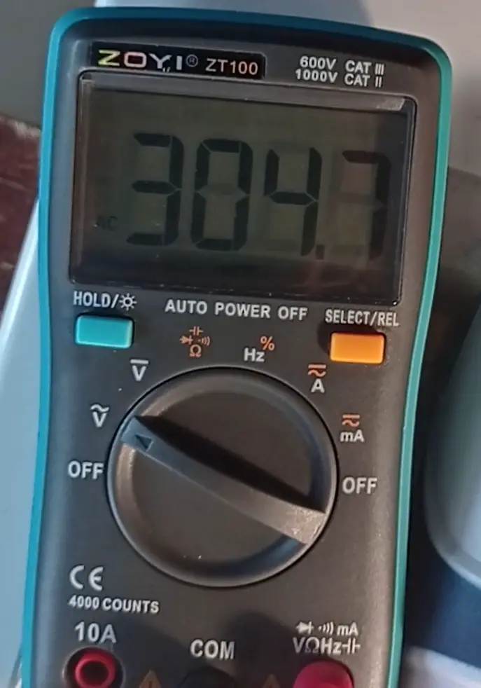 The high voltage needs to be calibrated