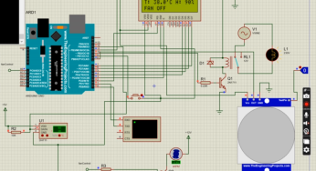 Temperature Control Fan Arduino Proteus Simulation