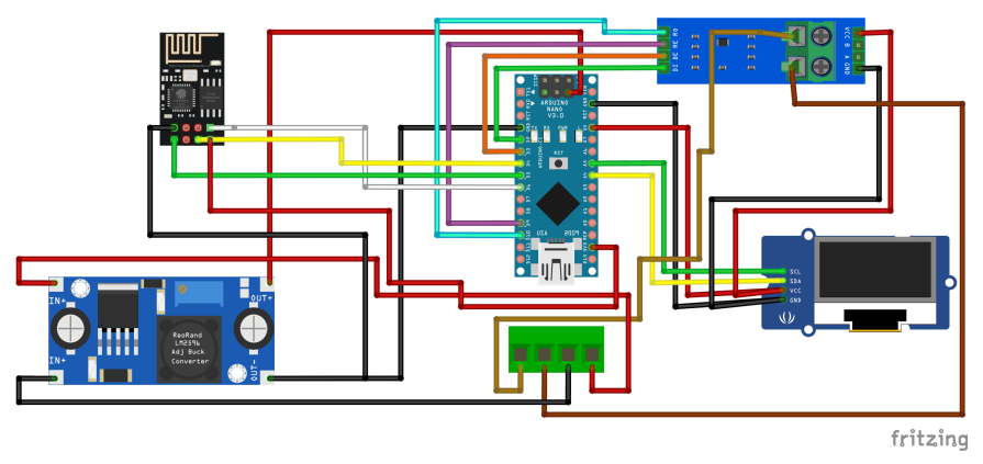 Schematic diagram of IoT Based NPK sensor Project