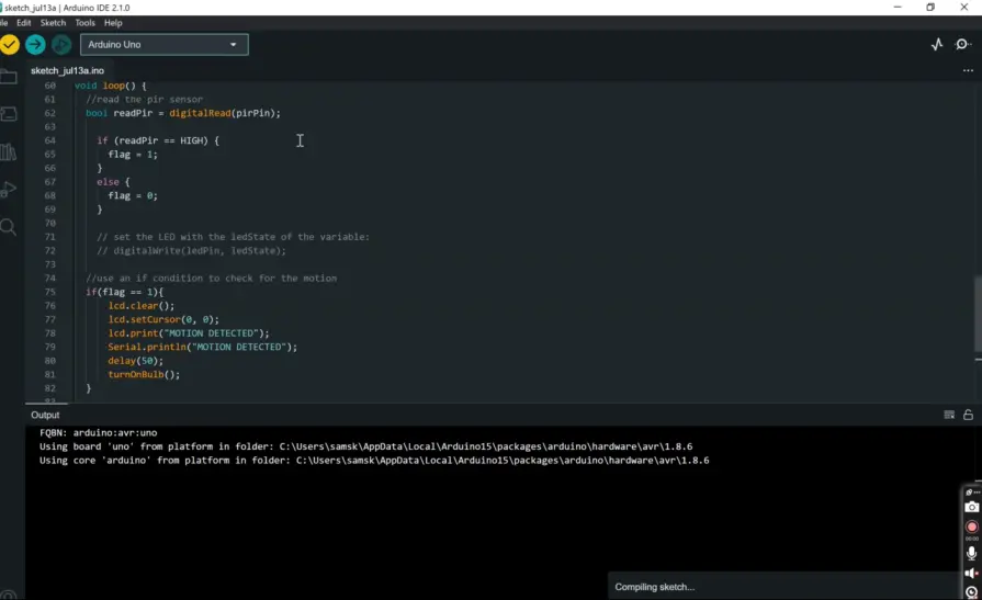 Arduino HEX code