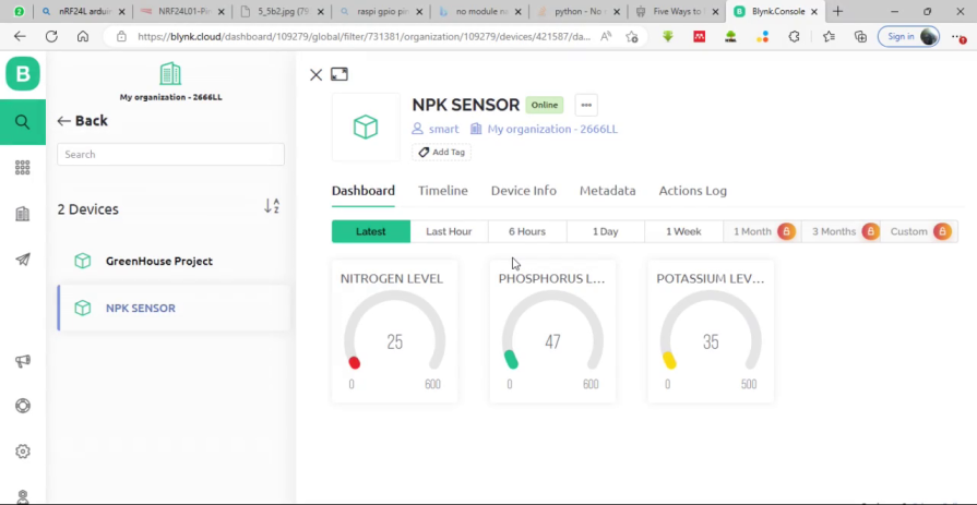 IoT based NPK project