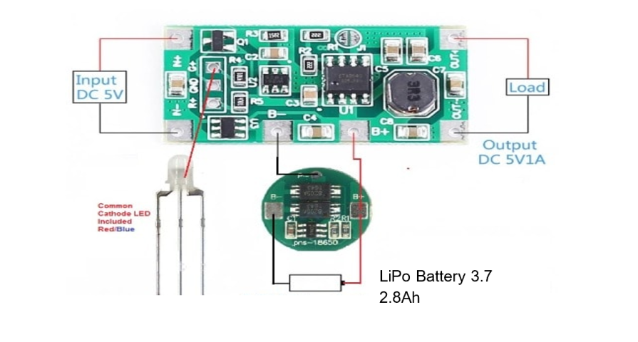 LiPo battery charging module