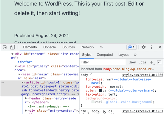 Editing the child theme of your WordPress Theme
