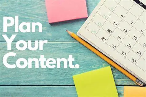 plamming your contenet