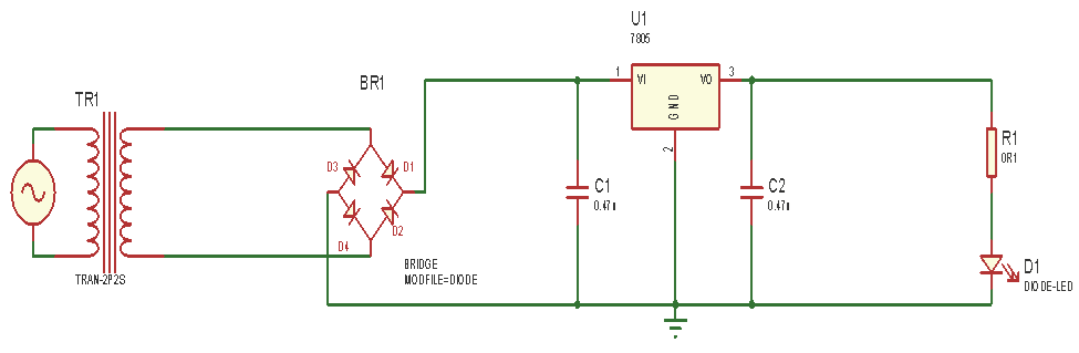 The power supply for the project design