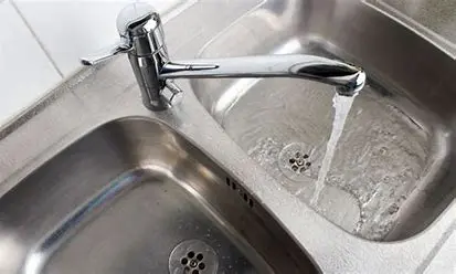 flowing faucet