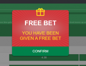Receive the free bet offer