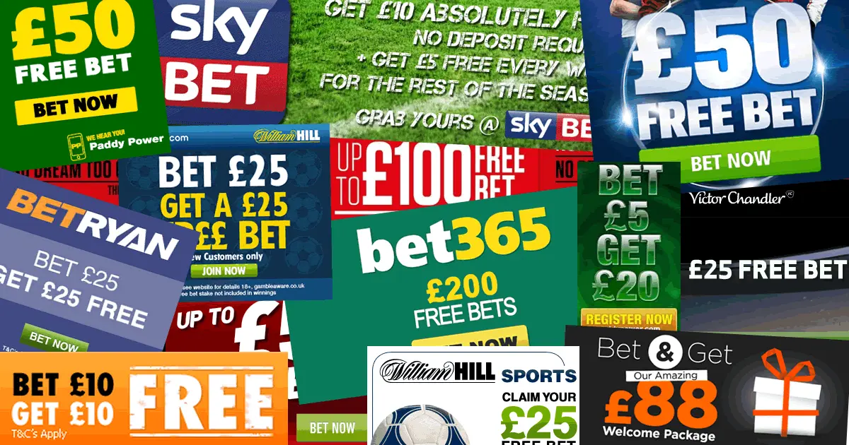 Receive the free bet offer