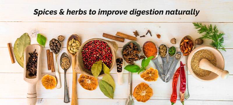 Herbs that help to improve the digestive system