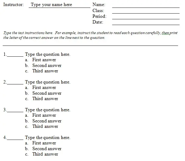 Choose the Appropriate Test Format.