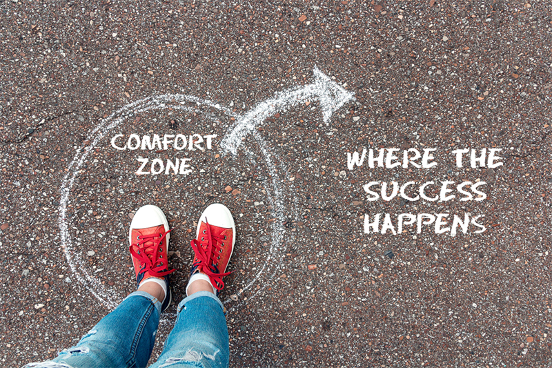 Step out your comfort zone