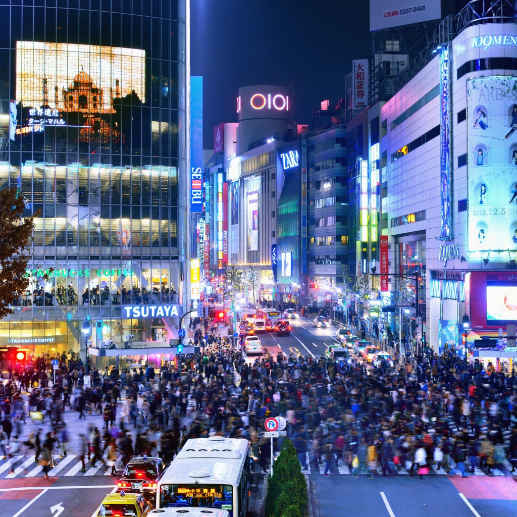 People-watch at Shibuya Crossing.