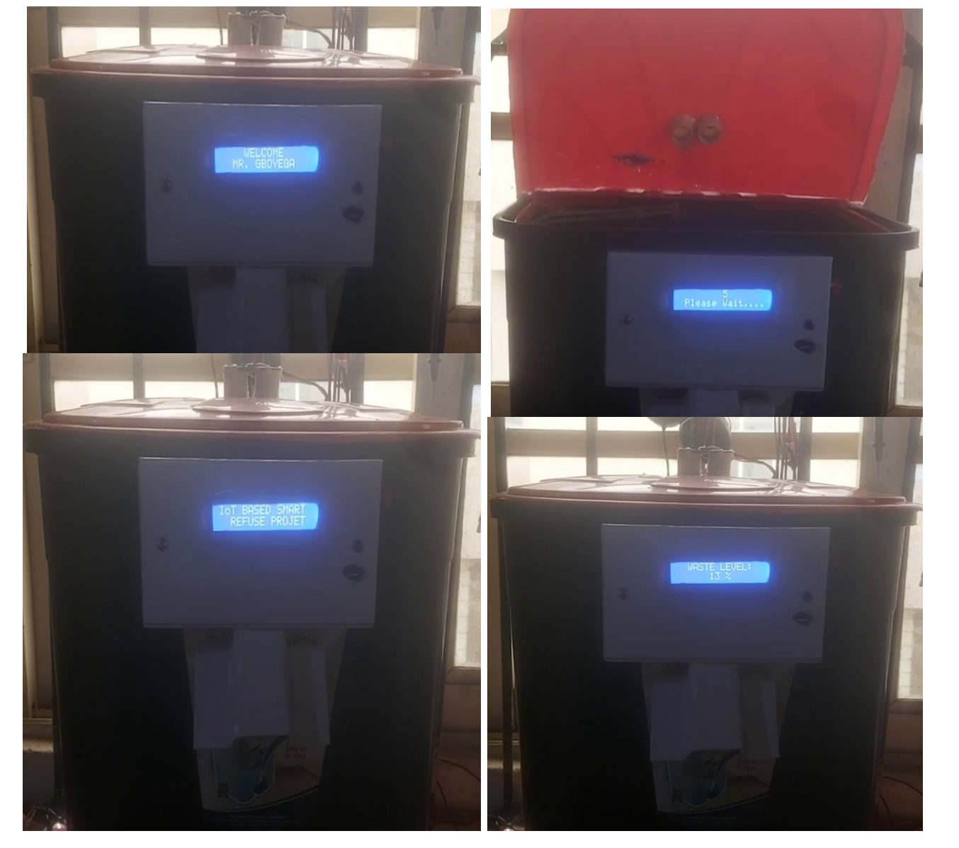 IoT smart trash bin project