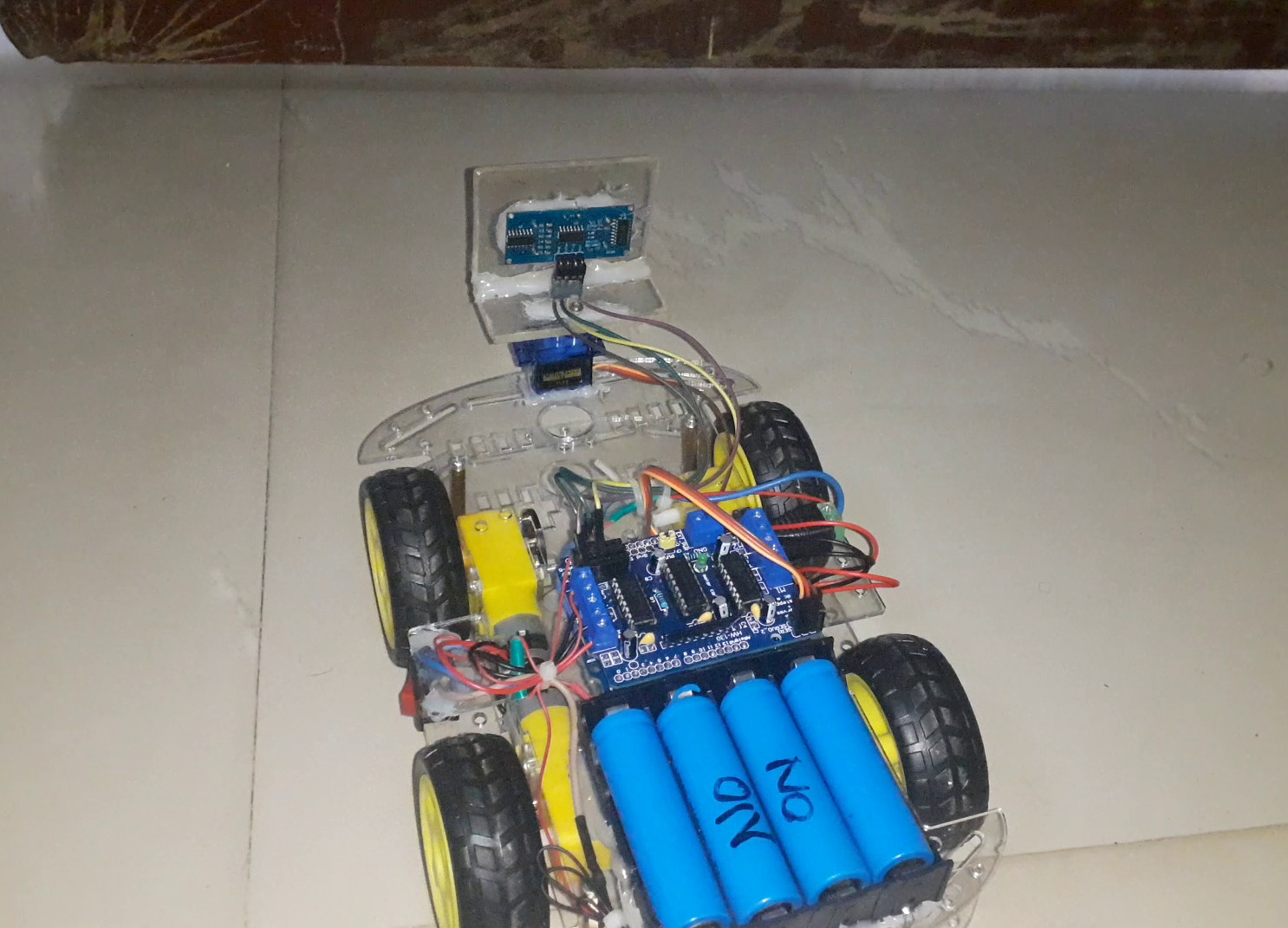 The obstacle avoiding robotic car