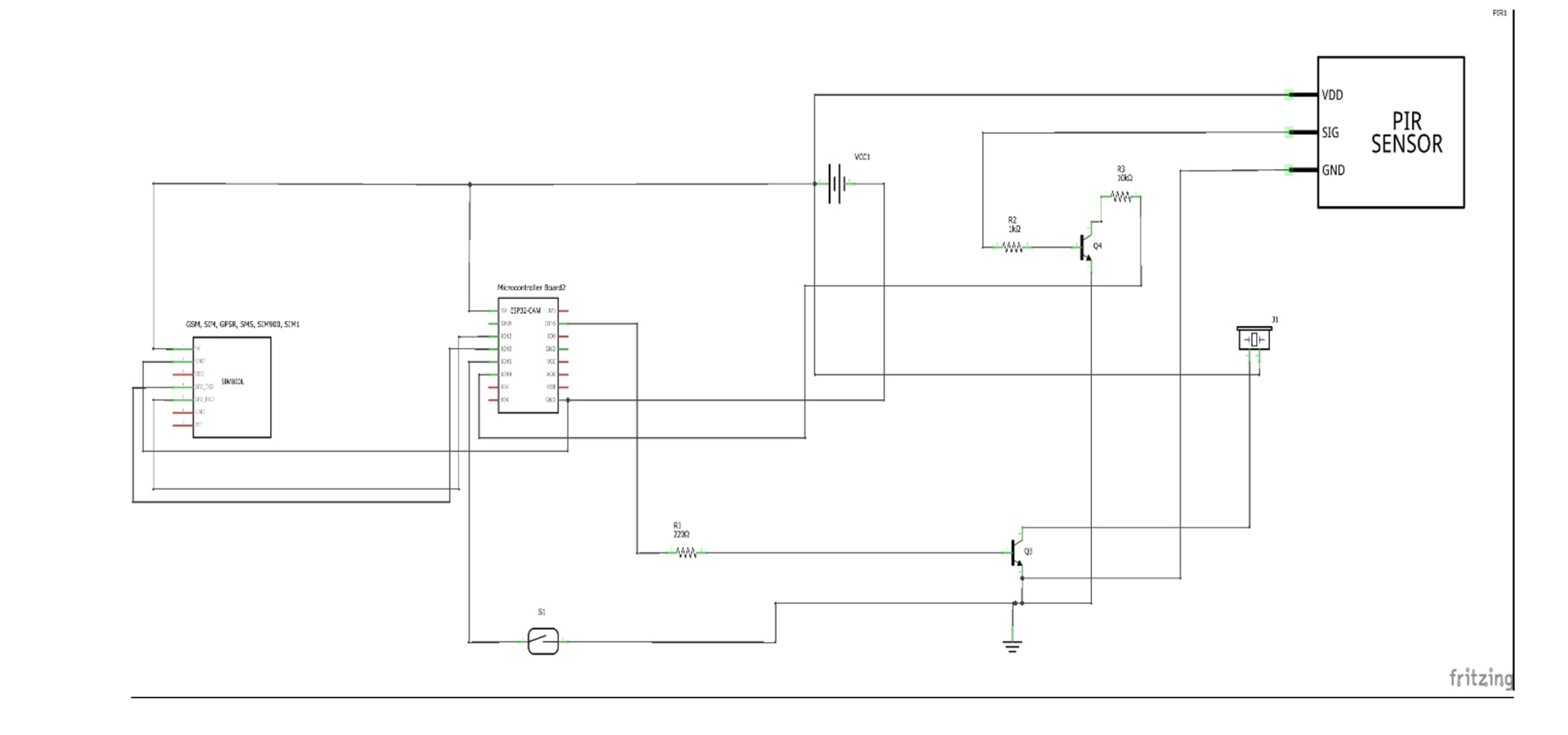 circuit diagram for manhole lid surveillance project
