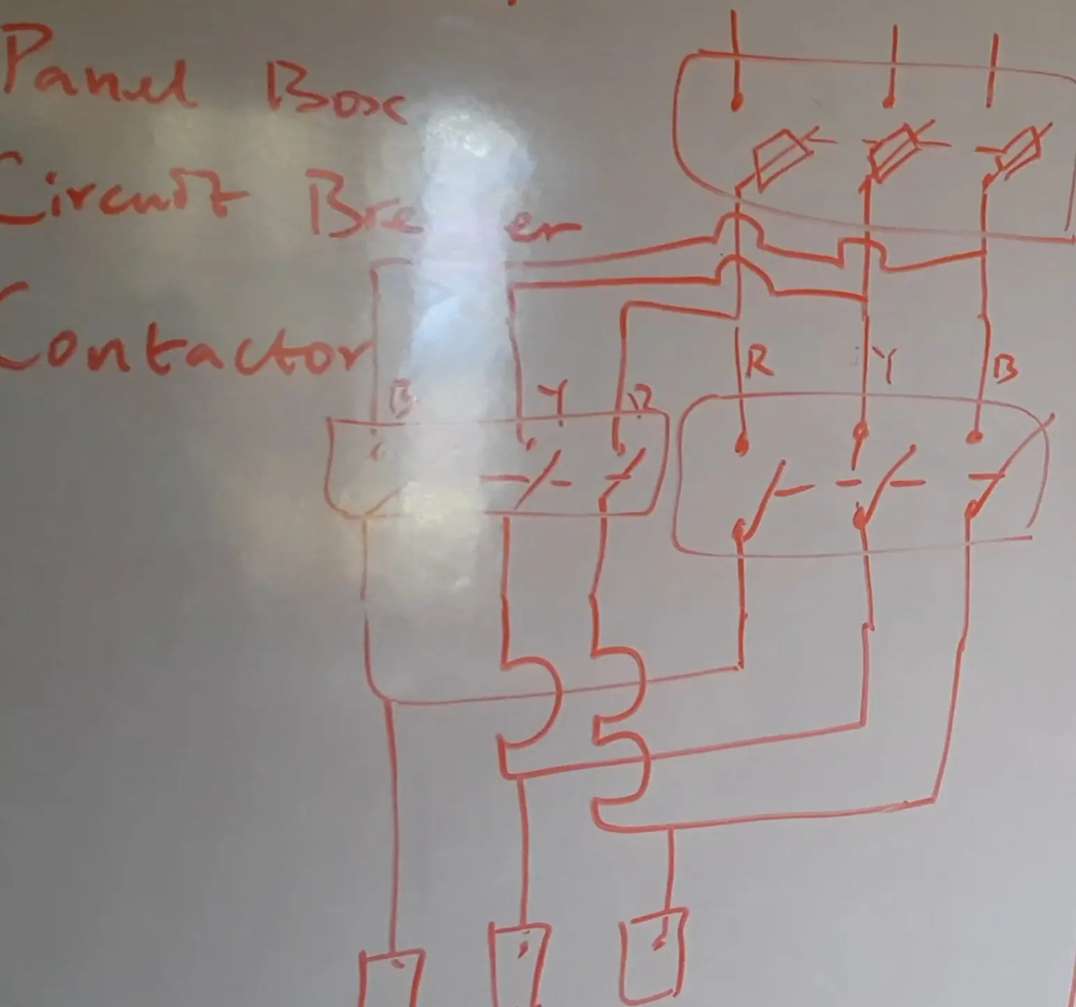 Schematic diagram of 3-Phase Motor Control System