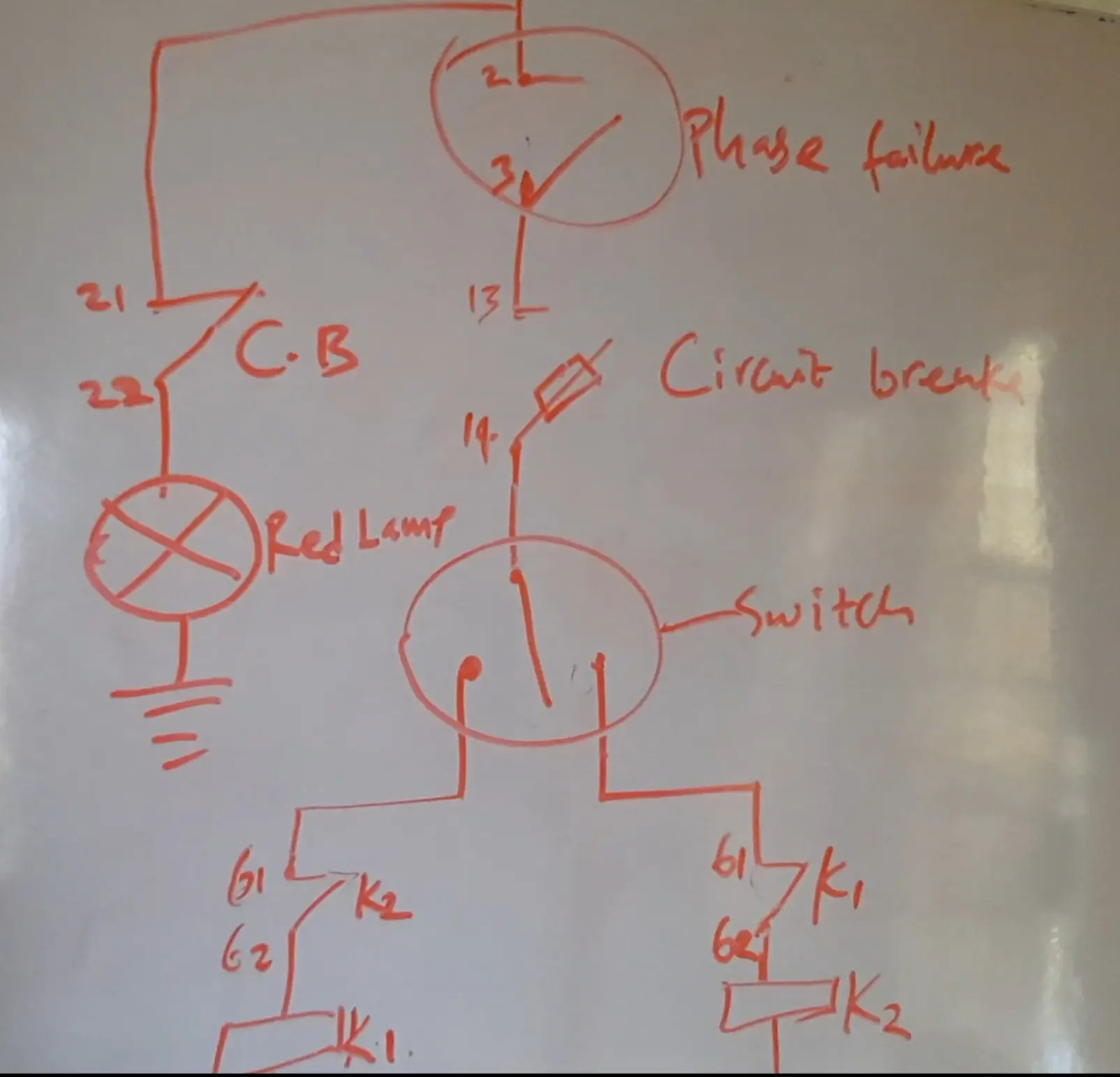 Schematic diagram of 3-Phase Motor Control System