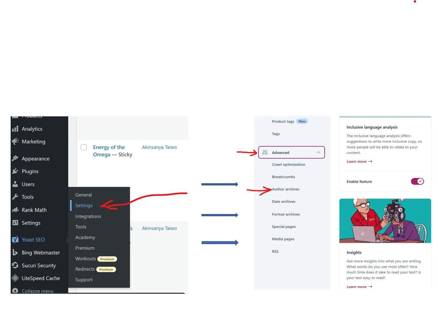 Posts by Author Not Working