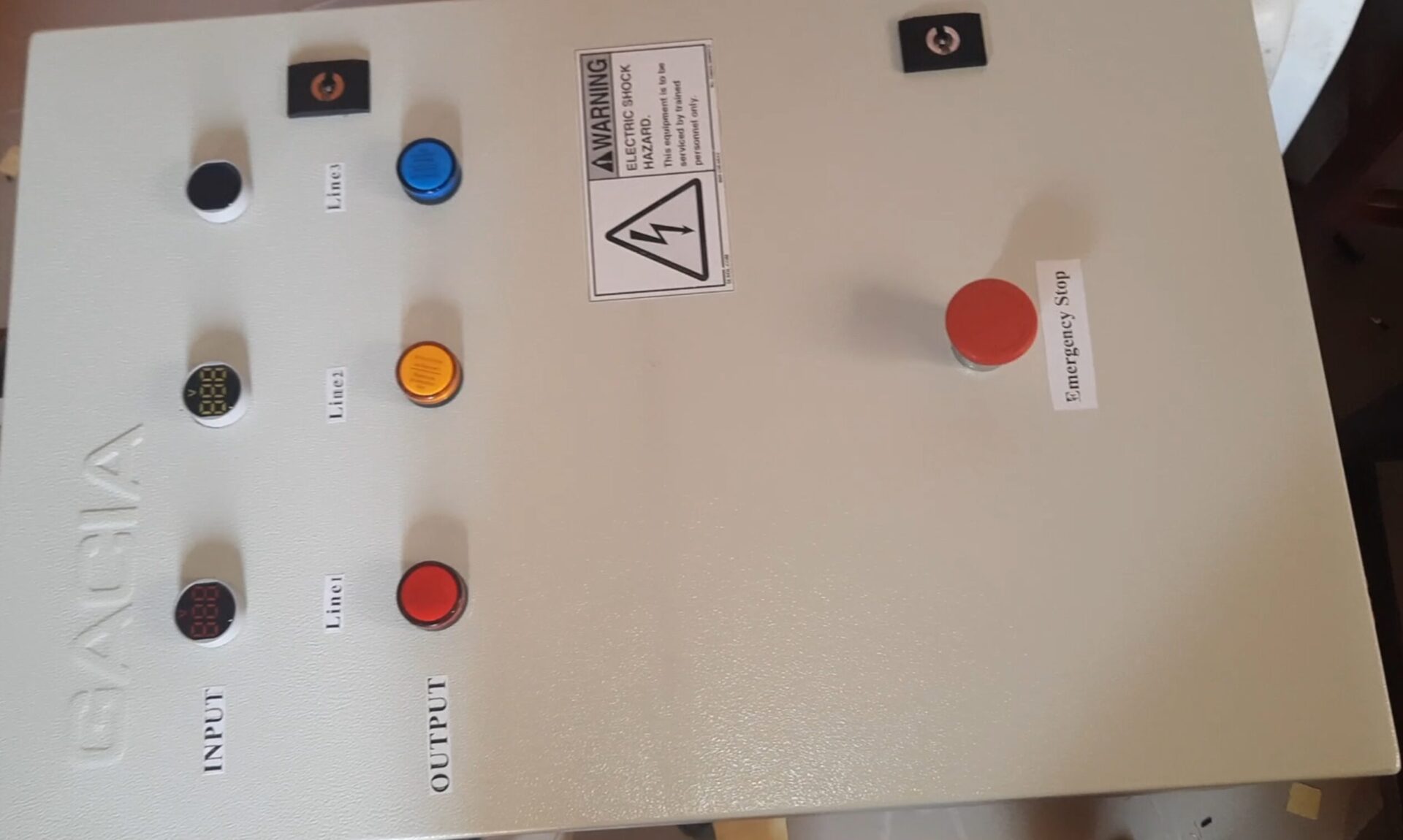 The completed design of the Automatic Phase Selector Panel