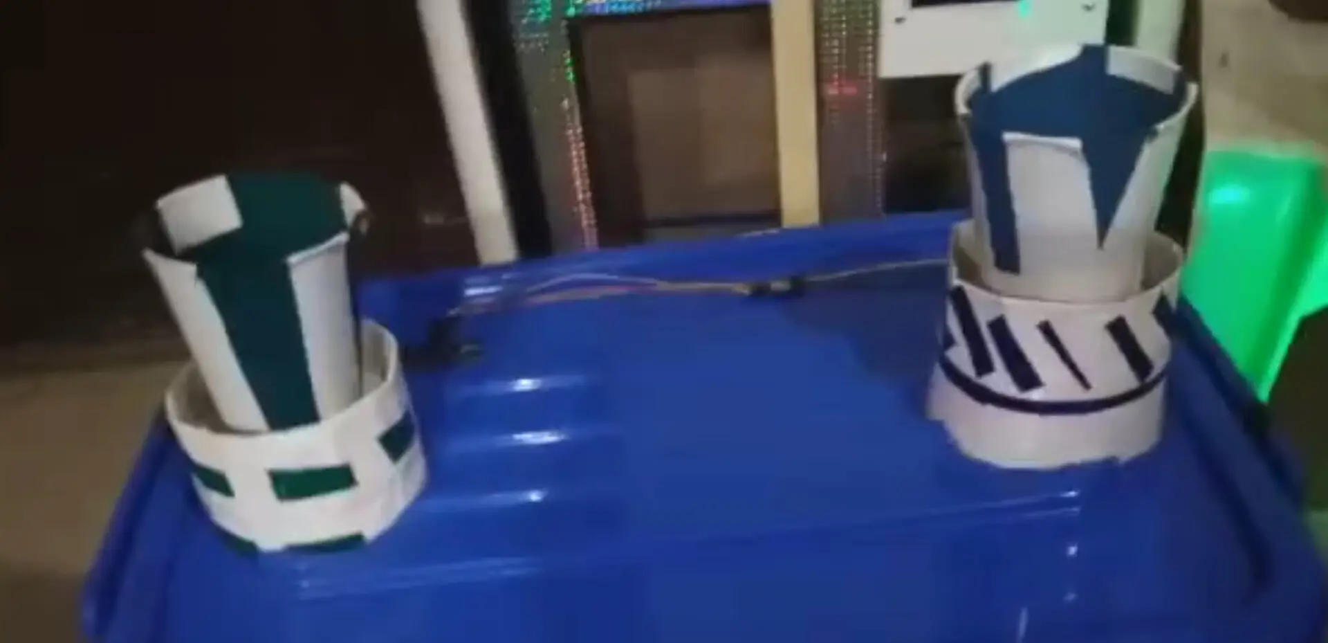 The feeding chamber for the IoT based fish pond feeder.