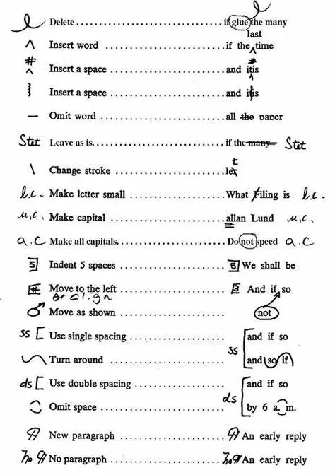 A markup manuscript