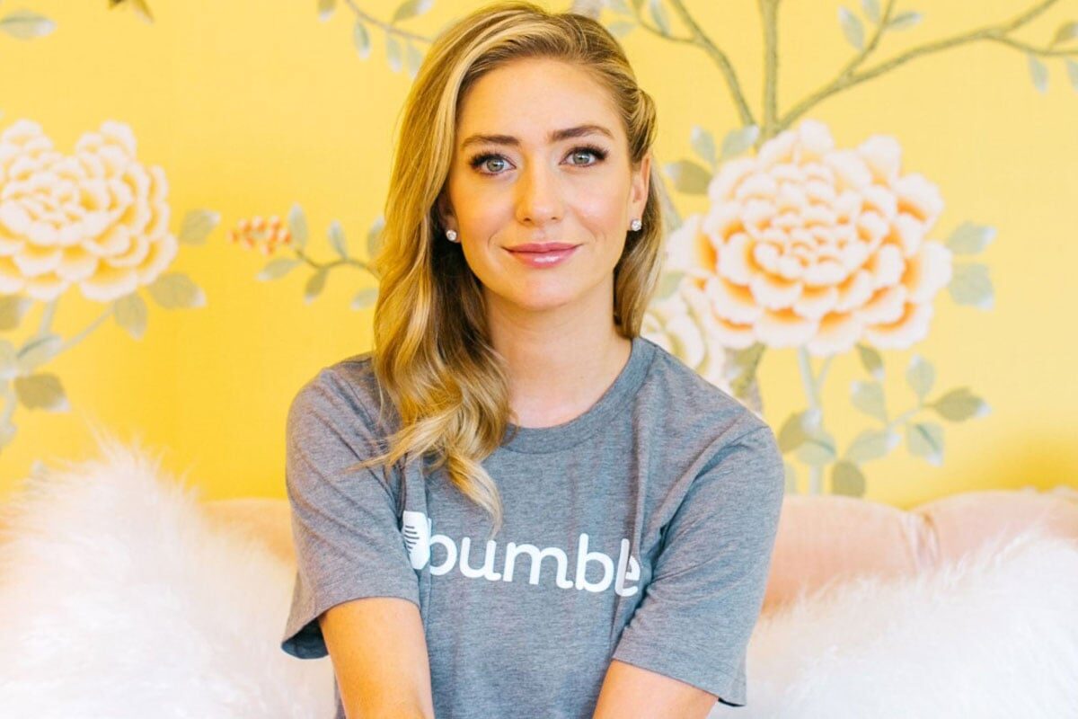 Whitney Wolfe Herd  rocking her Bumble Tee