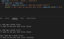 magician trick in a python list
