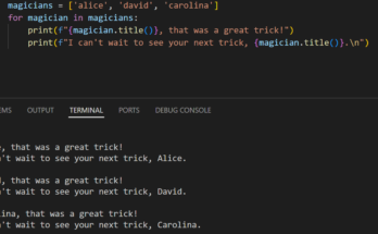 magician trick in a python list
