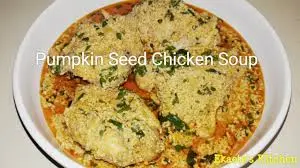 Cooked fluted pumpkin soup