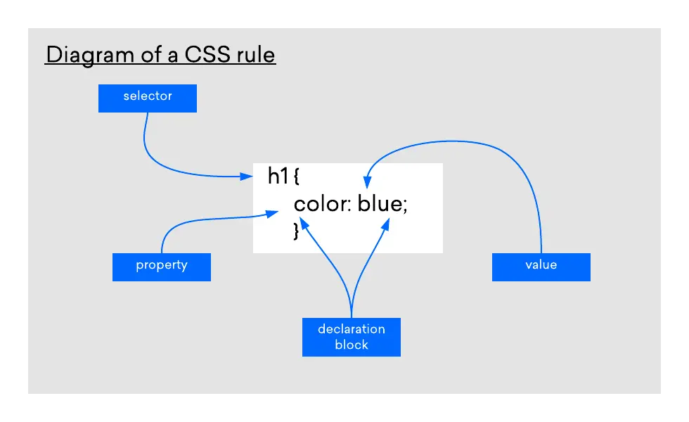 The anatomy of CSS syntax and CSS selectors: The CSS rule