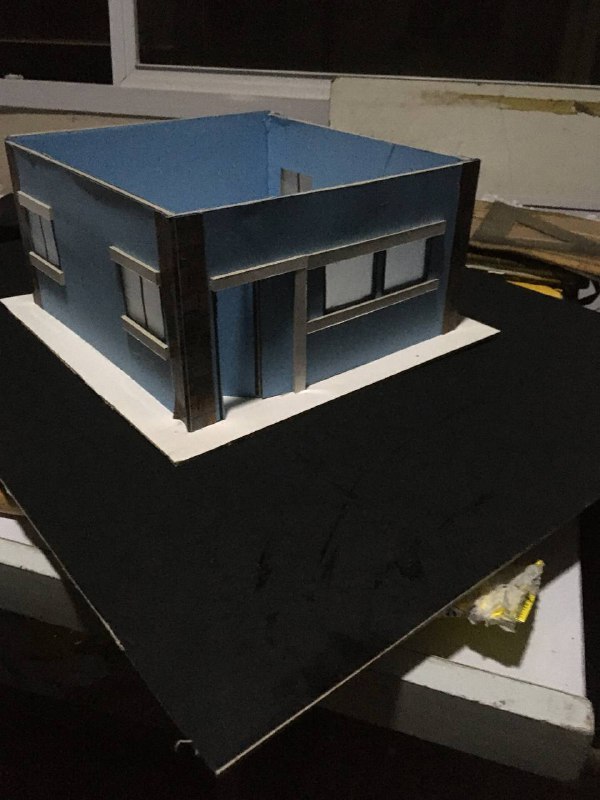 The house model for the Motion sensor based, laser-powered anti-burglary detection system