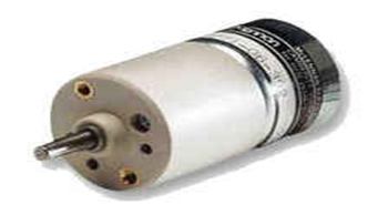 DC motor used as actuator for the project design