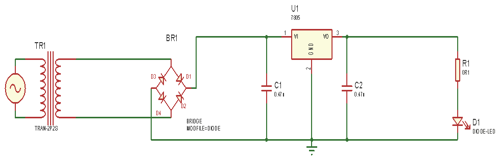 linear power supply circuit diagram 